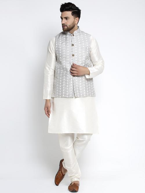 kurta pyjama with nehru jacket - 19147426 - Very Small Image - 1