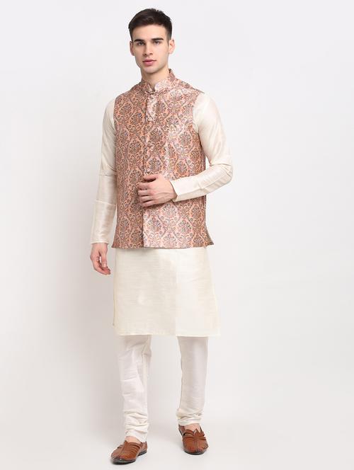 kurta pyjama with nehru jacket - 19147443 - Very Small Image - 1