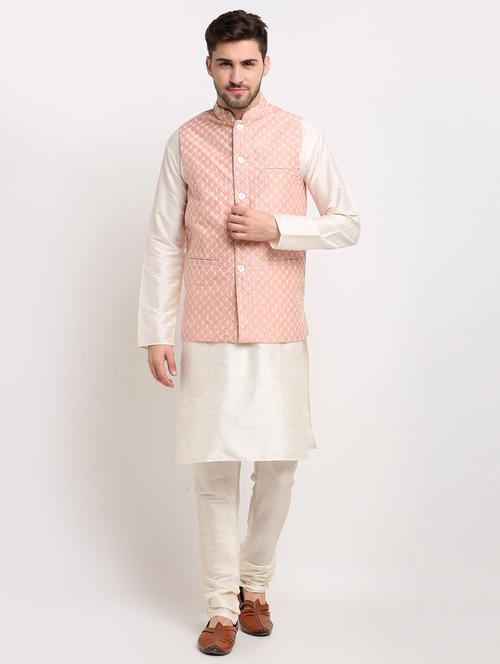 kurta pyjama with nehru jacket - 19147449 - Very Small Image - 1