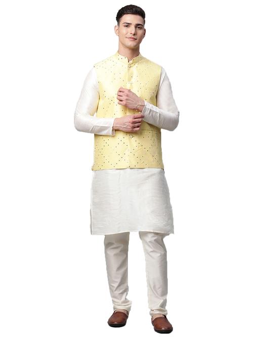 kurta pyjama with nehru jacket - 19147492 - Very Small Image - 1