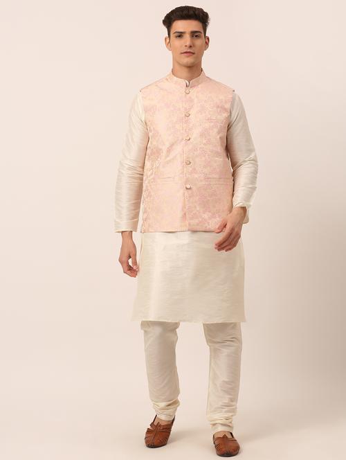 kurta pyjama with nehru jacket - 19147496 - Very Small Image - 1