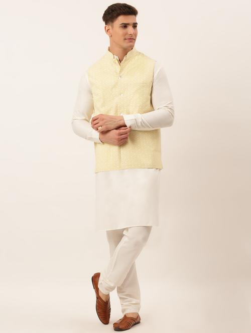 kurta pyjama with nehru jacket - 19147502 - Very Small Image - 1