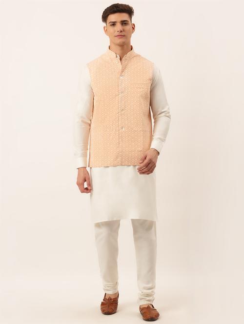 kurta pyjama with nehru jacket - 19147503 - Very Small Image - 1