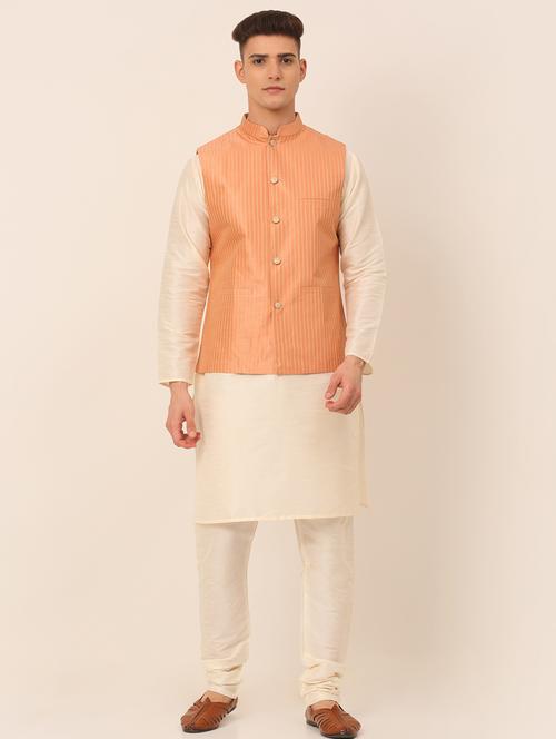 kurta pyjama with nehru jacket - 19147510 - Very Small Image - 1