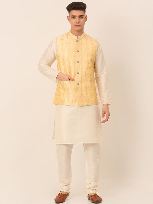 kurta pyjama with nehru jacket - 19147511 - Very Small Image - 1