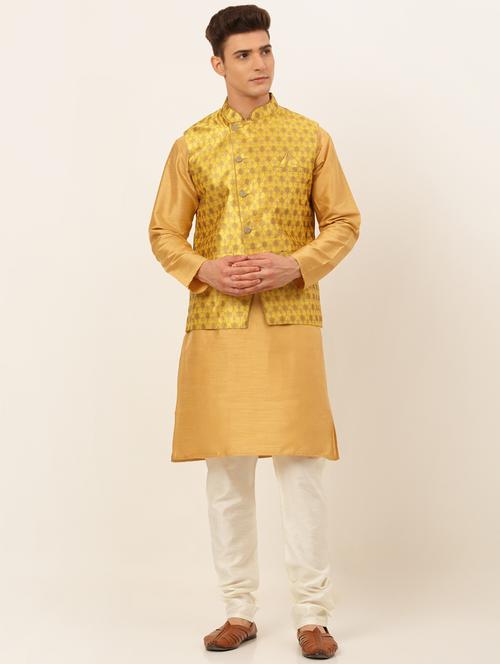 kurta pyjama with nehru jacket - 19147526 - Very Small Image - 1