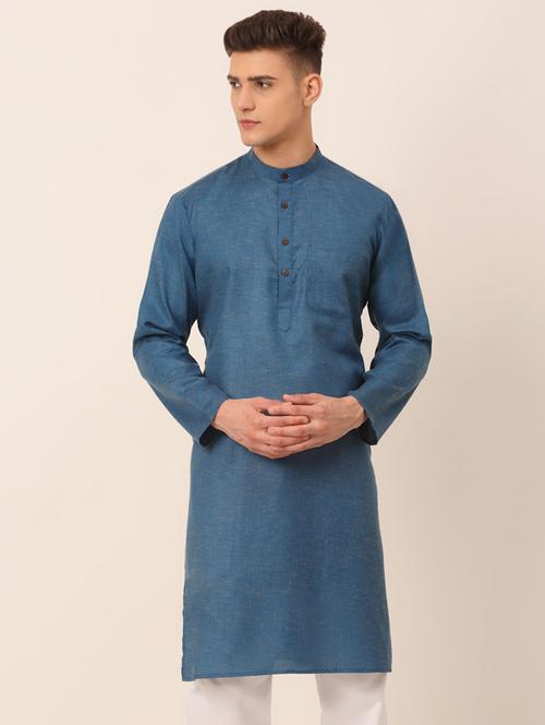 green self design long kurta - 19147936 - Very Small Image - 1