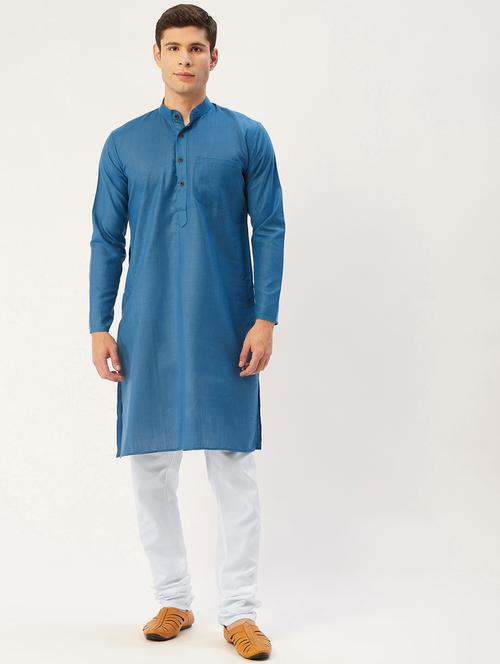 mandarin neck fancy long kurta - 19148179 - Very Small Image - 1