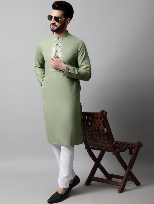 pista cotton kurta pyjama ethnic wear - 19148647 - Very Small Image - 1