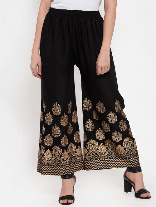 mid rise printed palazzo - 19148855 - Very Small Image - 1