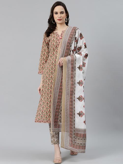 printed kurta pant set - 19149074 - Very Small Image - 1