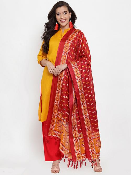 yellow kurta s soliduit set - 19149108 - Very Small Image - 1