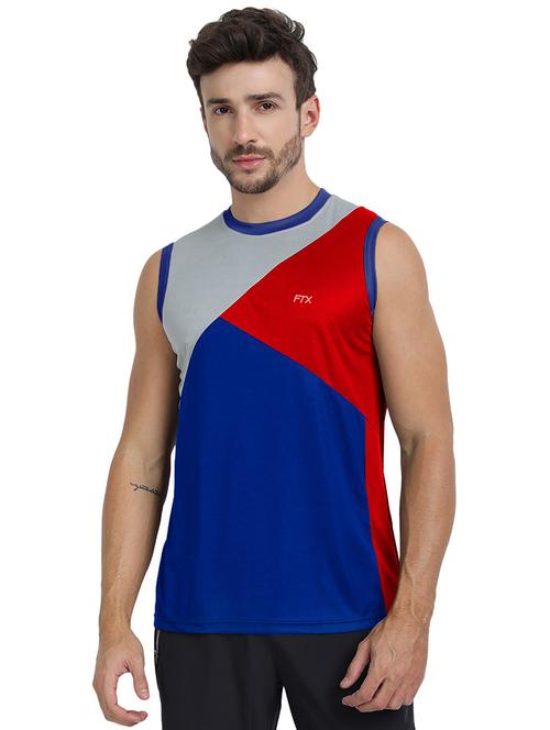 round neck color block t-shirt - 19155905 - Very Small Image - 1