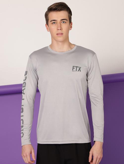 grey colored polyester t-shirt - 19156236 - Very Small Image - 1