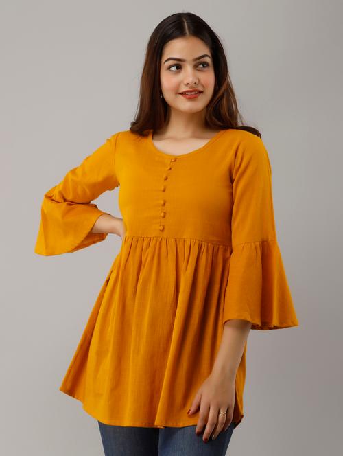 women's flared round neck top - 19157705 - Very Small Image - 1