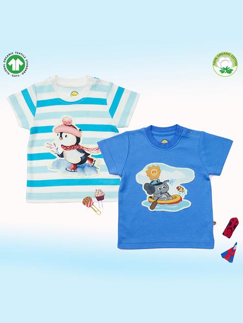 girls pack of 2 printed regular tee - 19157747 - Very Small Image - 1