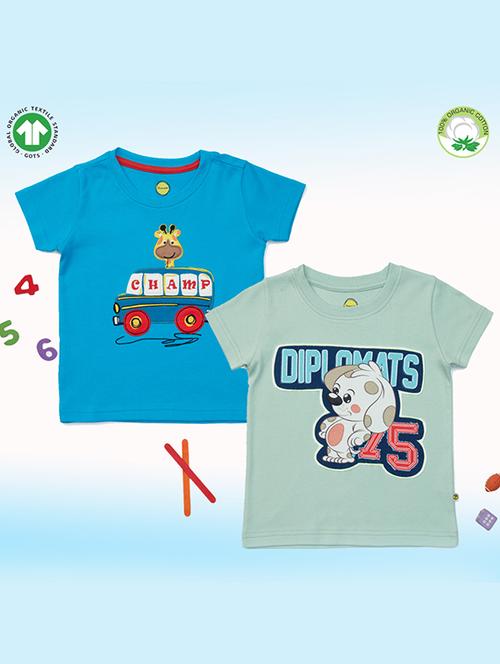 girls pack of 2 printed regular tee - 19157755 - Very Small Image - 1