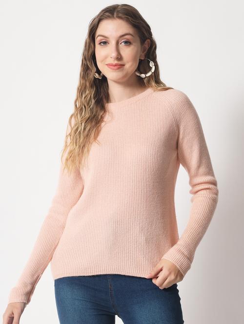 round neck solid regular pullover - 19158900 - Very Small Image - 1