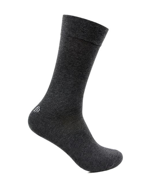 grey solid self design socks - 19159525 - Very Small Image - 1
