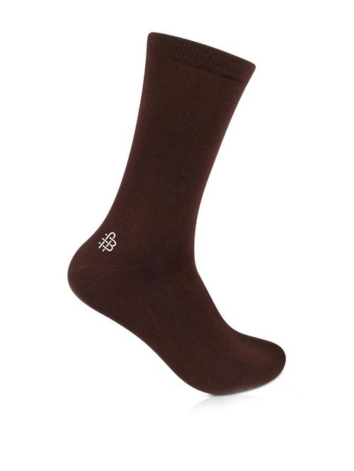 brown solid self design socks - 19159528 - Very Small Image - 1