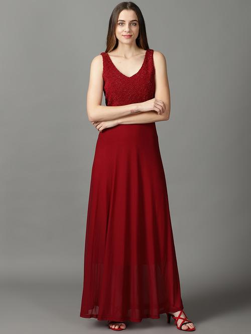 women's solid dress - 19159702 - Very Small Image - 1