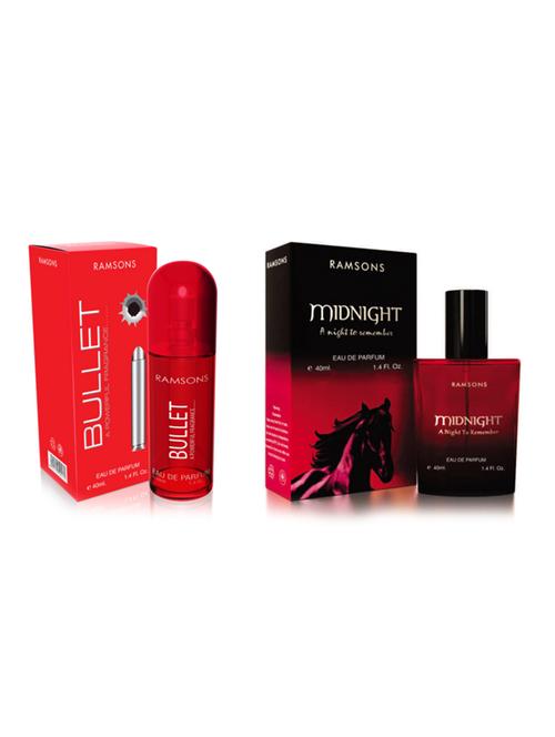 ramsons bullet & midnight eau de perfume 80ml (pack of 2) - 19160436 - Very Small Image - 1