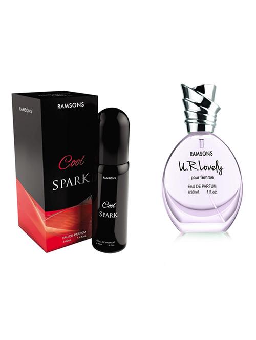 ramsons coolspark & you r lovely eau de perfume 70ml (pack of 2) - 19160446 - Very Small Image - 1