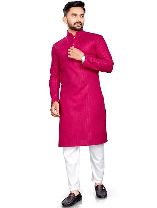 pink printed long kurta - 19160828 - Very Small Image - 1