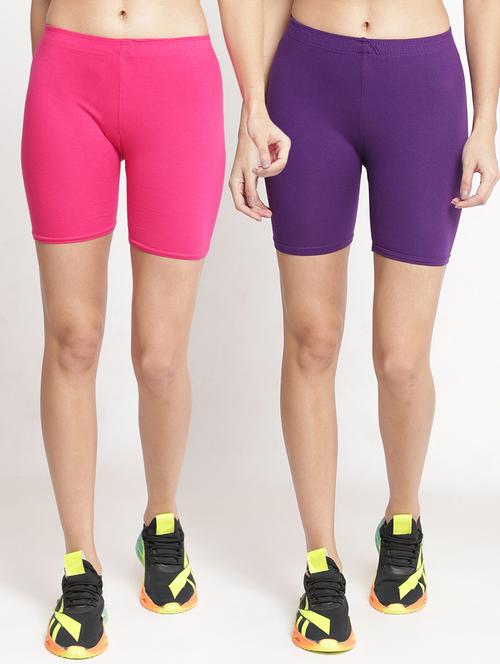 pack of 2 solid sports shorts - 19161439 - Very Small Image - 1