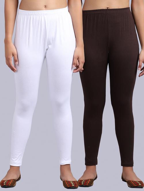 set of 2 cotton lycra legging - 19161534 - Very Small Image - 1