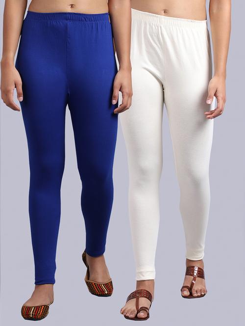 set of 2 cotton lycra legging - 19161580 - Very Small Image - 1