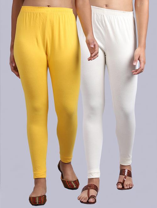 set of 2 cotton lycra legging - 19161592 - Very Small Image - 1