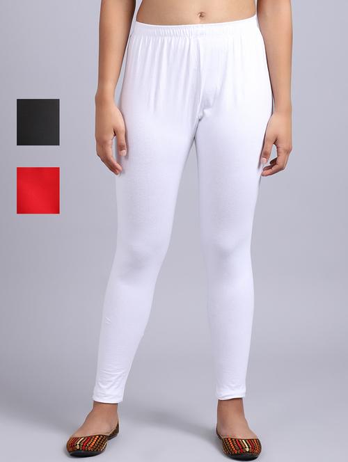 pack of 3 solid leggings - 19161659 - Very Small Image - 1
