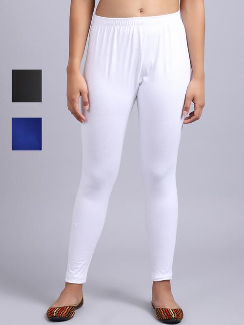 pack of 3 solid leggings - 19161662 - Very Small Image - 1