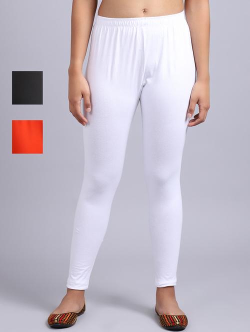 pack of 3 solid leggings - 19161664 - Very Small Image - 1