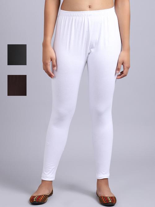 pack of 3 solid leggings - 19161670 - Very Small Image - 1