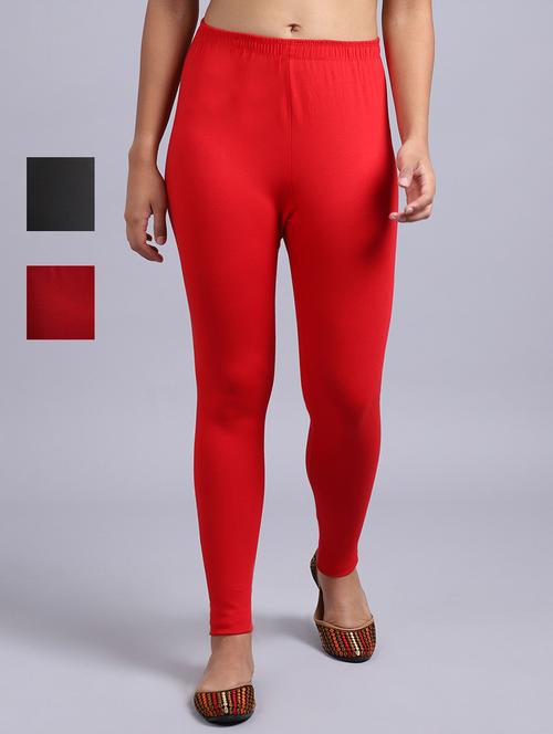 pack of 3 solid leggings - 19161682 - Very Small Image - 1