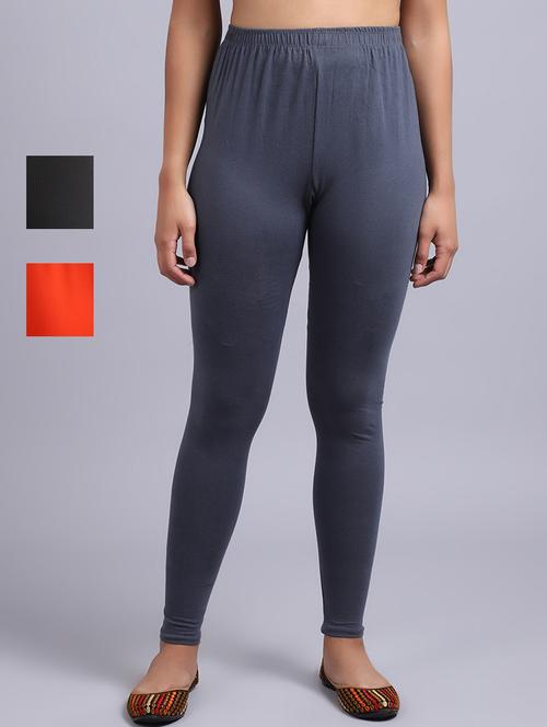 pack of 3 solid leggings - 19161693 - Very Small Image - 1