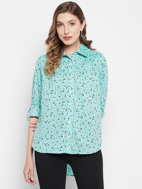 long sleeved floral shirt - 19161729 - Very Small Image - 1
