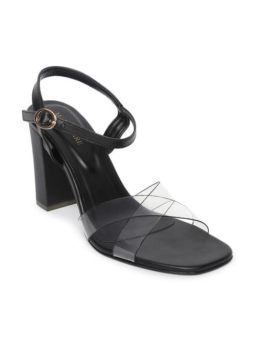 women black slip on sandal with back strap - 19163675 - Very Small Image - 1