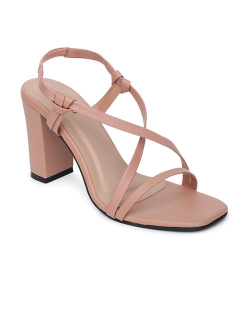 nude synthetic back strap sandals - 19163738 - Very Small Image - 1