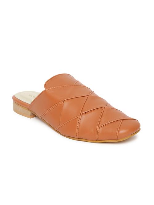 women tan flats jutis & mojari - 19163906 - Very Small Image - 1