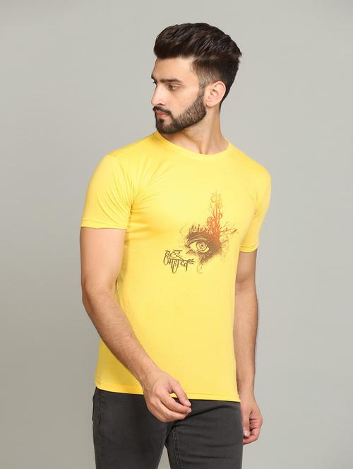 yellow cotton t-shirt - 19163913 - Very Small Image - 1