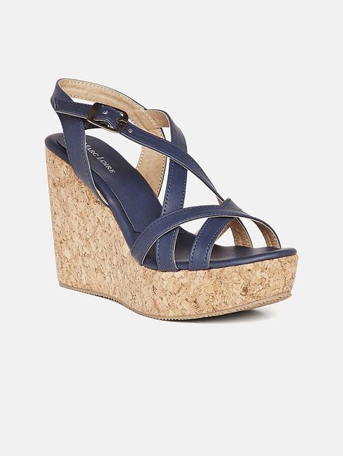 women blue ankle strap wedge - 19164308 - Very Small Image - 1