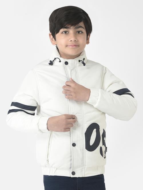 white coloured solid regular jacket - 19164565 - Very Small Image - 1