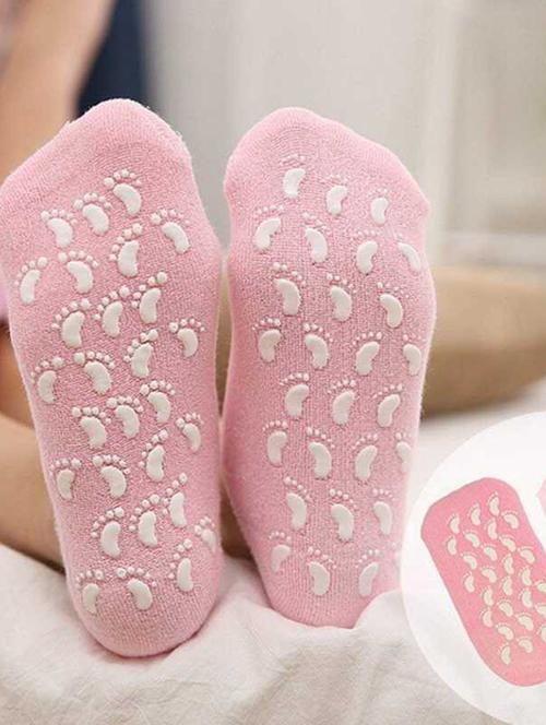 pink printed ankle length sock - 19164777 - Very Small Image - 1