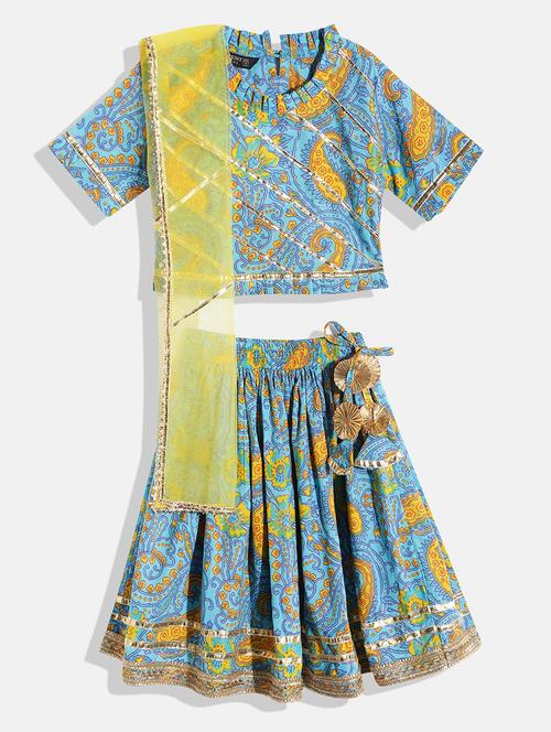 printed cotton lehnga choli - 19165463 - Very Small Image - 1