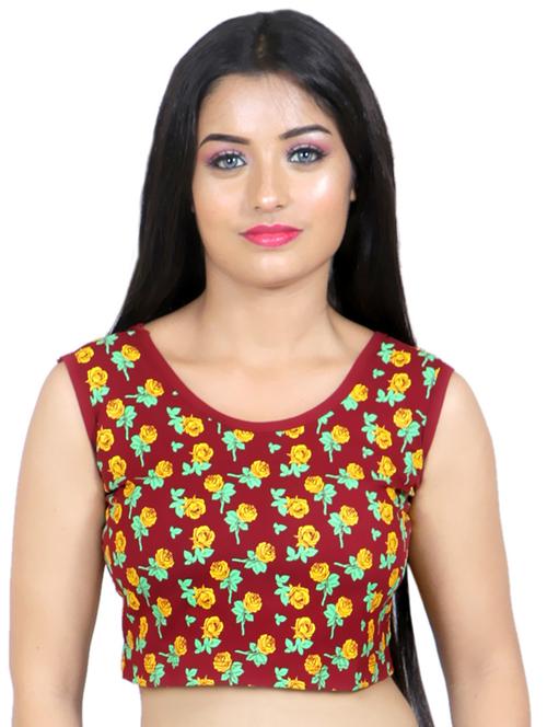 women's blouson round neck top - 19165997 - Very Small Image - 1