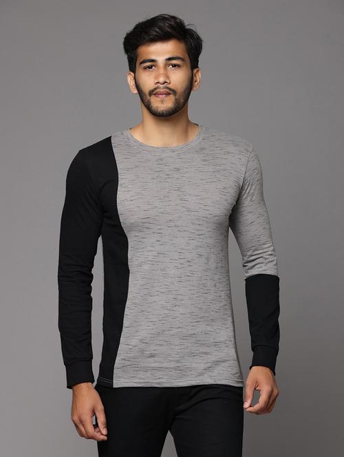 round neck color block t-shirt - 19167325 - Very Small Image - 1