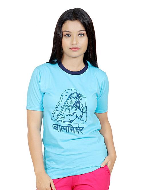 round neck printed tee - 19167814 - Very Small Image - 1